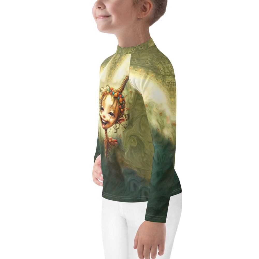 Close-up of CB3-87 Kids Rash Guard Material