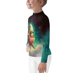 Group of children wearing CB3-124 Rash Guards at a sports event.