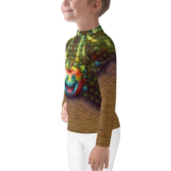 Child wearing CB3-129 Rash Guard in action