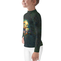 Happy child in CB3-76 rash guard enjoying outdoor sports
