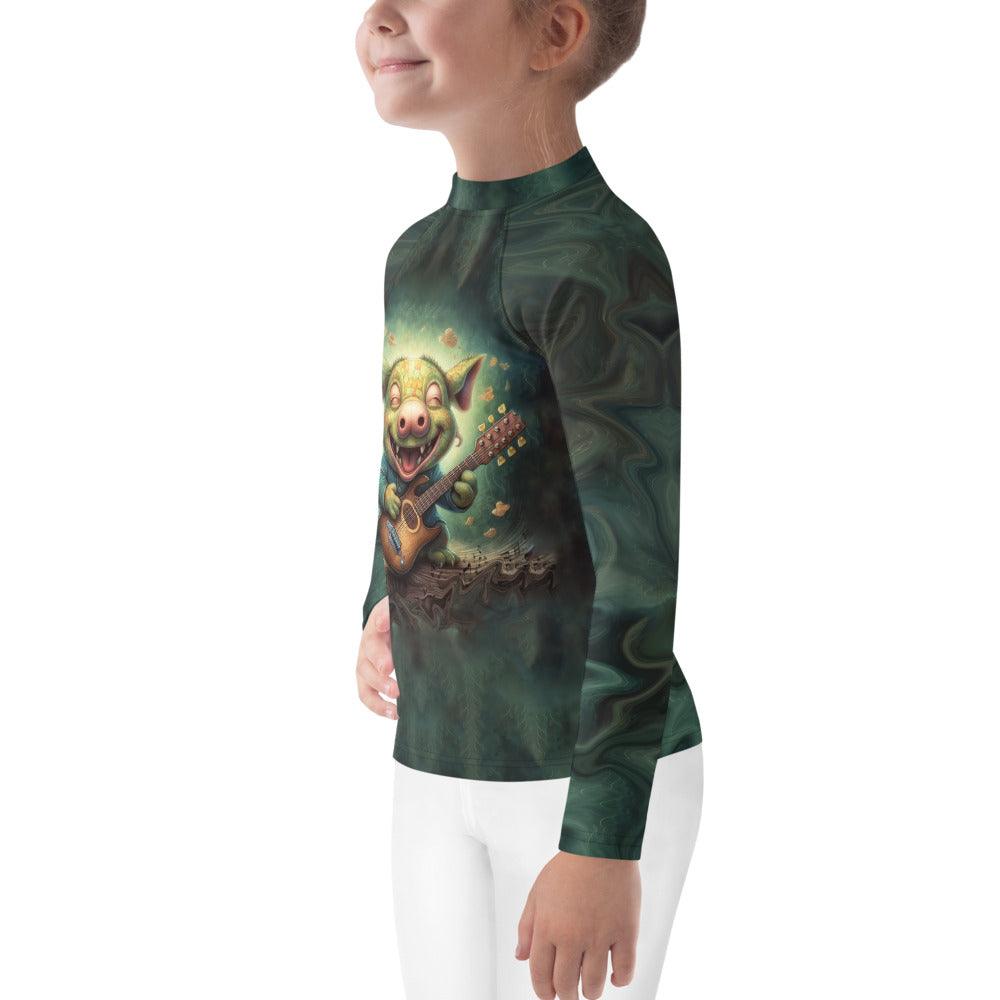 CB3-95 Rash Guard lifestyle shot - confidence in and out of the water