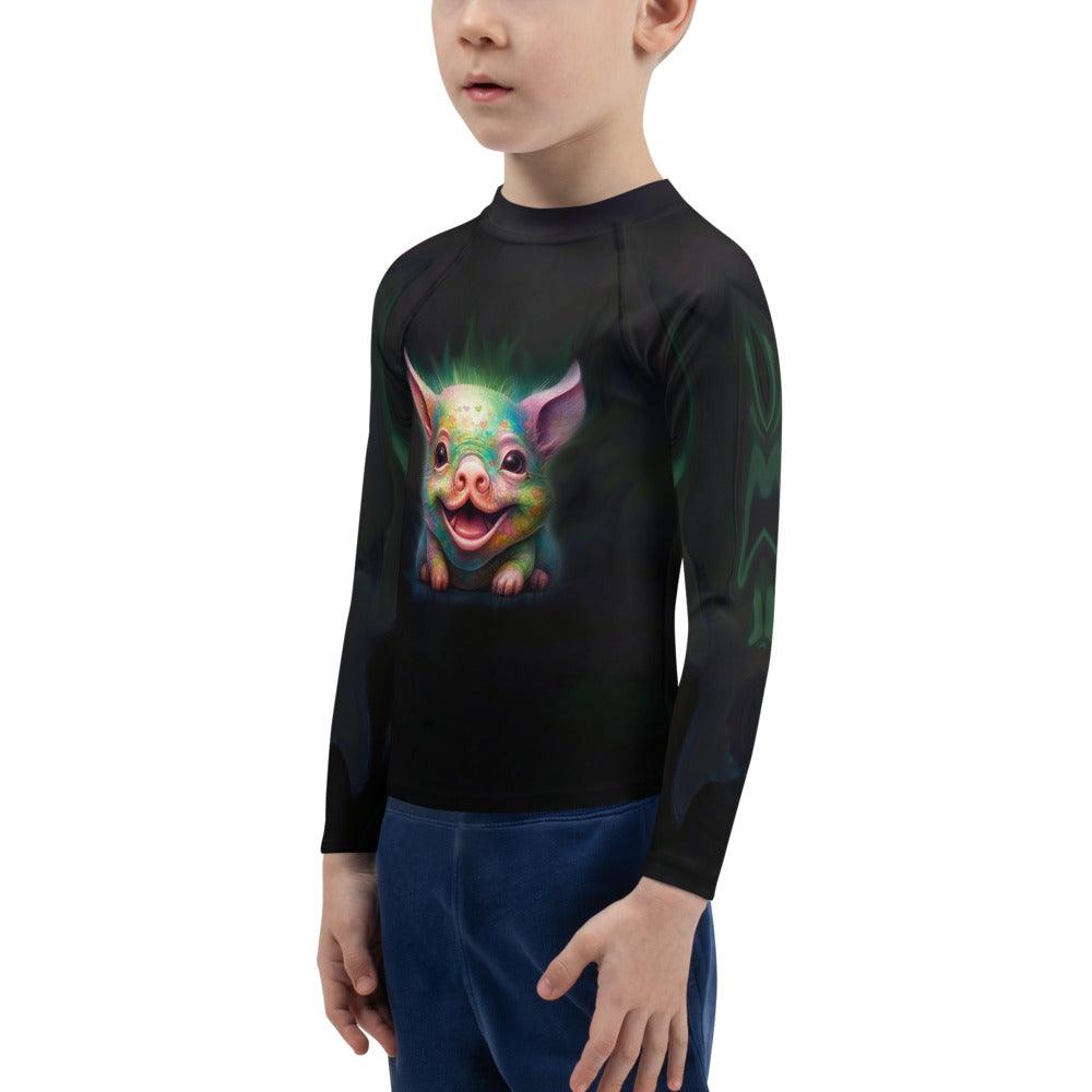 CB3-98 Kids Rash Guard in action during a sports activity