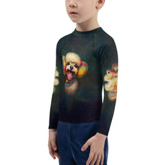 Variety of colors available in CB3-102 Kids Rash Guards