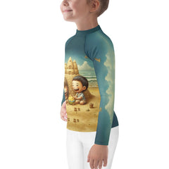 CB3-111 Rash Guard for kids - front and design details