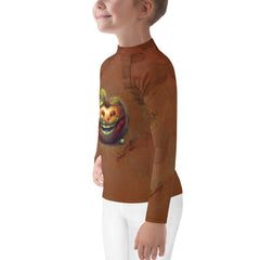 Front view of the durable CB3-130 Kids Rash Guard for children