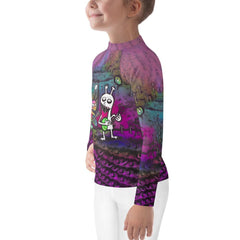 Trick Or Treat Ghostly Kids Rash Guard - Beyond T-shirts