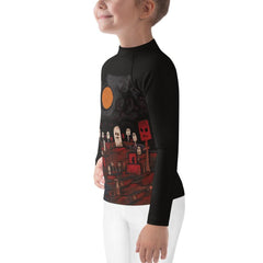 Zombie Zone Halloween Kids Rash Guard - Beyond T-shirts