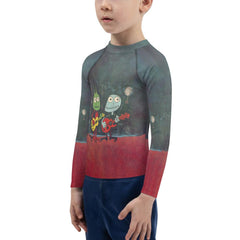 Mummy Mayhem All-Over Print Kids Rash Guard - Beyond T-shirts