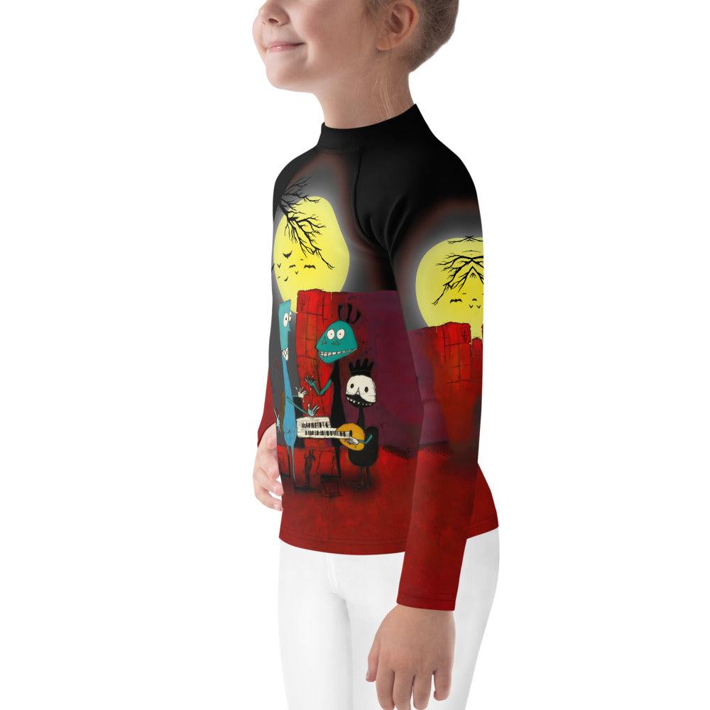 Moonlit Mysteries Halloween Kids Rash Guard - Beyond T-shirts