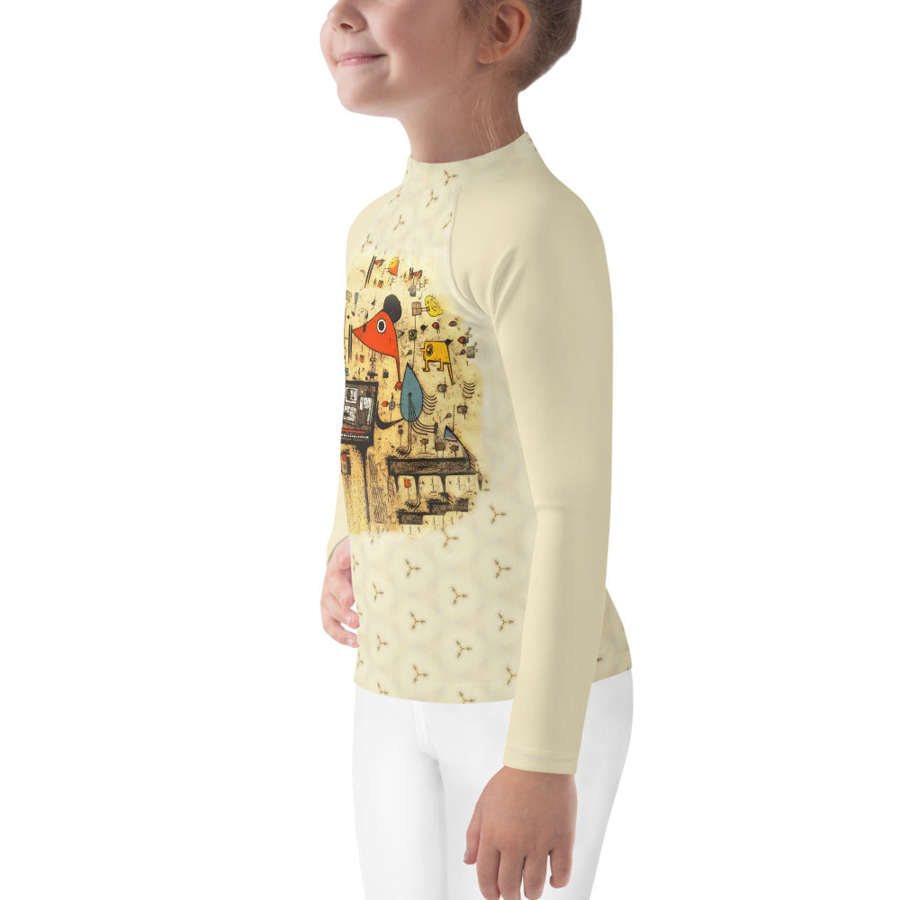 Kiddie Kite Sky-Themed Children's Rash Guard