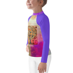 Tiny Toucan Tropical-Themed Rash Guard