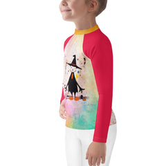 Little Leopard Jungle Art Kids' Rash Guard