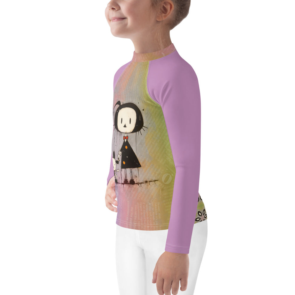 Sunny Safari Kids' Illustrated Rash Guard