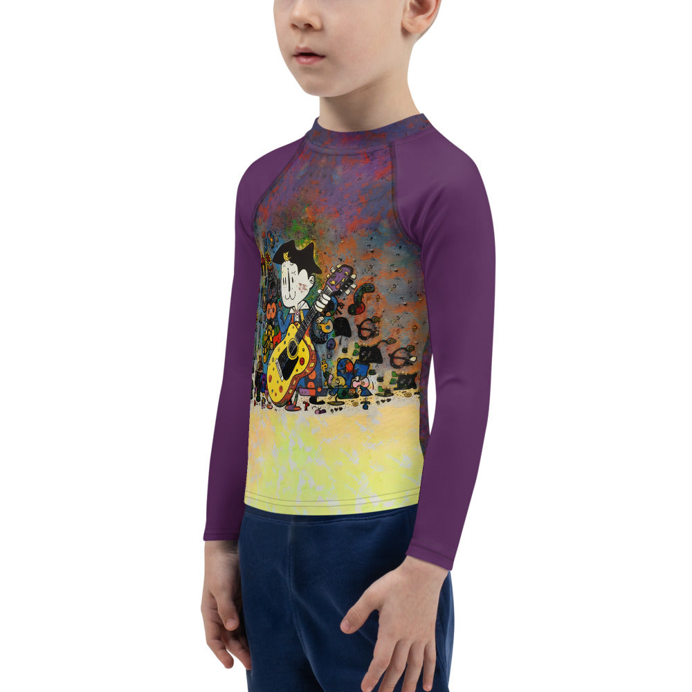 Daring Dino Dash Kids' Rash Guard