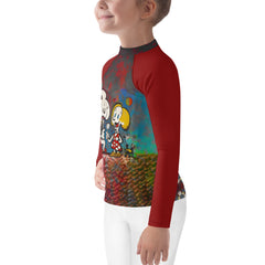 Zesty Zebra Zoom Kids' Rash Guard