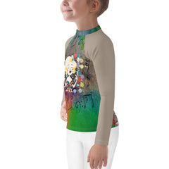 Bubbly Bear Bounce Kids' Rash Guard