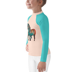 Zebra’s Zesty Zoom Kids Rash Guard