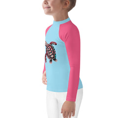 Turtle’s Tranquil Tides Kids Rash Guard