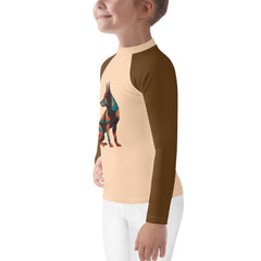 Dog’s Daring Dive Kids Rash Guard