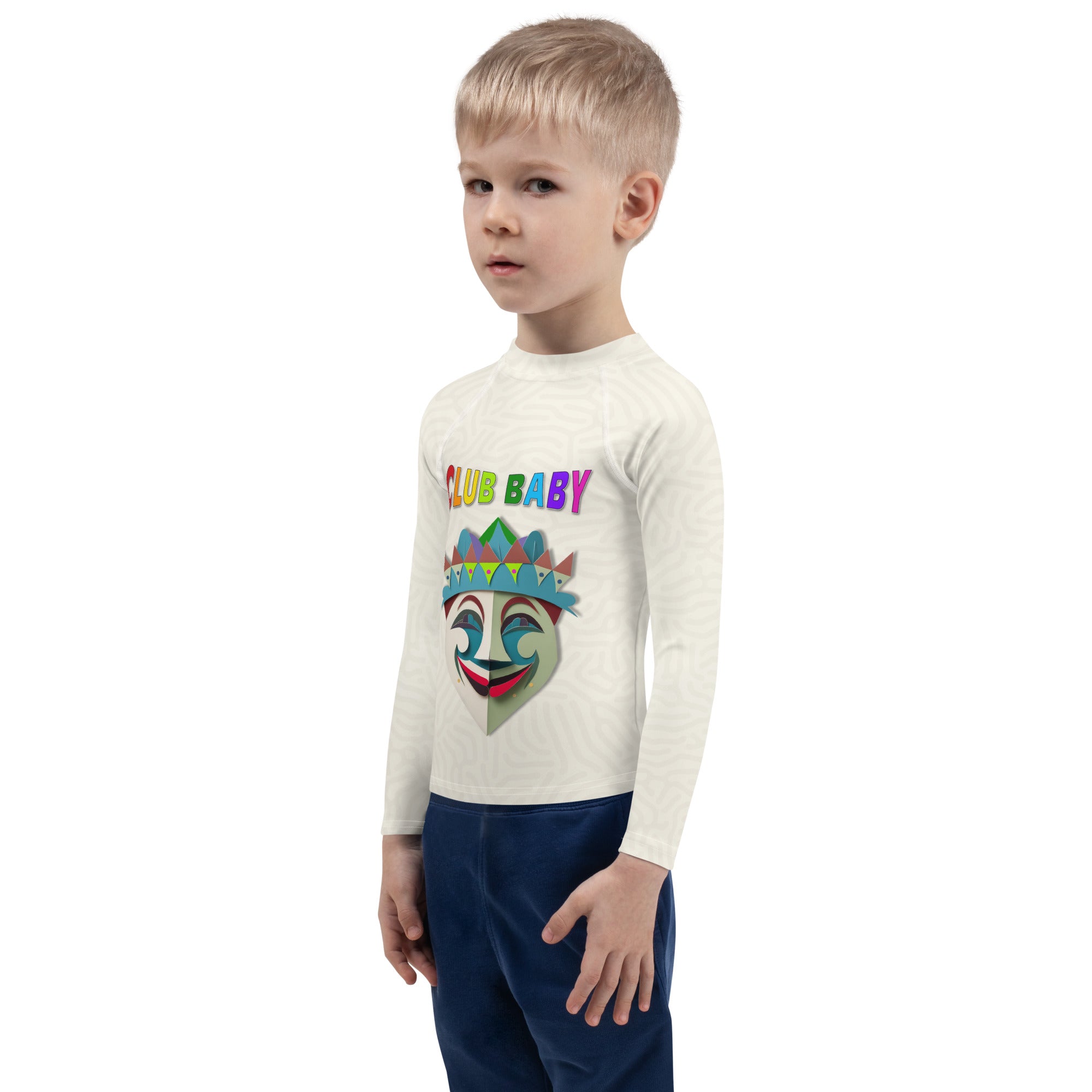 Kid's Wizard's Castle rash guard front view
