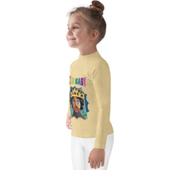 Durable kid's rash guard inspired by Little Red Riding Hood
