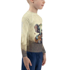 CB3-79 Kids Rash Guard - Side View Highlighting Fit and Design