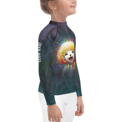 CB3-103 kids rash guard back view showcasing the design