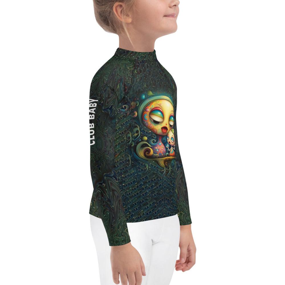 CB3-76 rash guard for kids in UV protection action