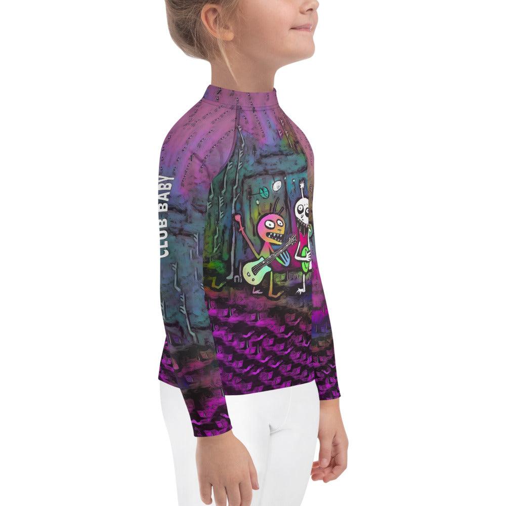 Trick Or Treat Ghostly Kids Rash Guard - Beyond T-shirts