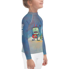 Candy Corn Chaos Halloween Kids Rash Guard - Beyond T-shirts