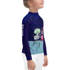 Halloween Haunted House Kids Rash Guard - Beyond T-shirts