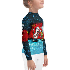 Glow In The Dark Spooky Kids Rash Guard - Beyond T-shirts