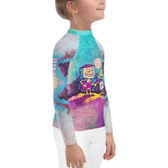 Haunted Cemetery Kids Halloween Rash Guard - Beyond T-shirts