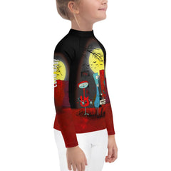 Moonlit Mysteries Halloween Kids Rash Guard - Beyond T-shirts