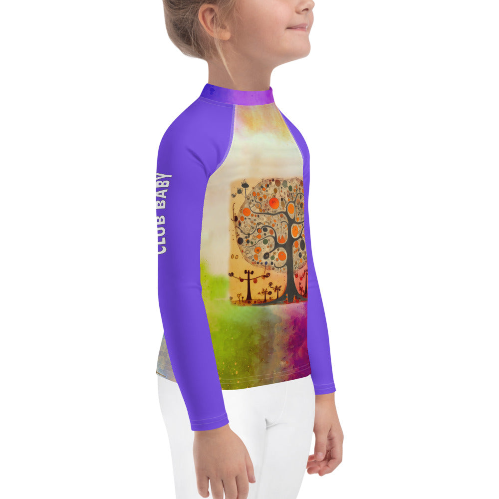 Tiny Toucan Tropical-Themed Rash Guard