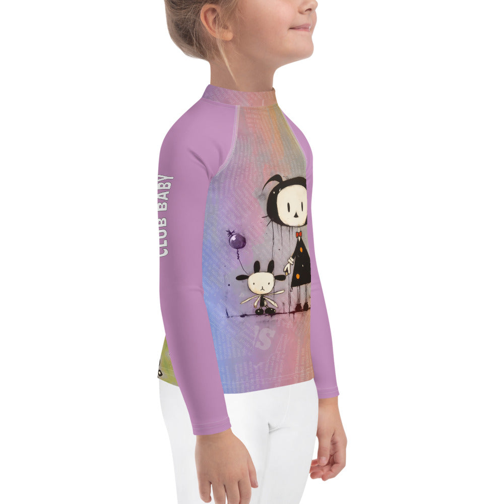 Sunny Safari Kids' Illustrated Rash Guard