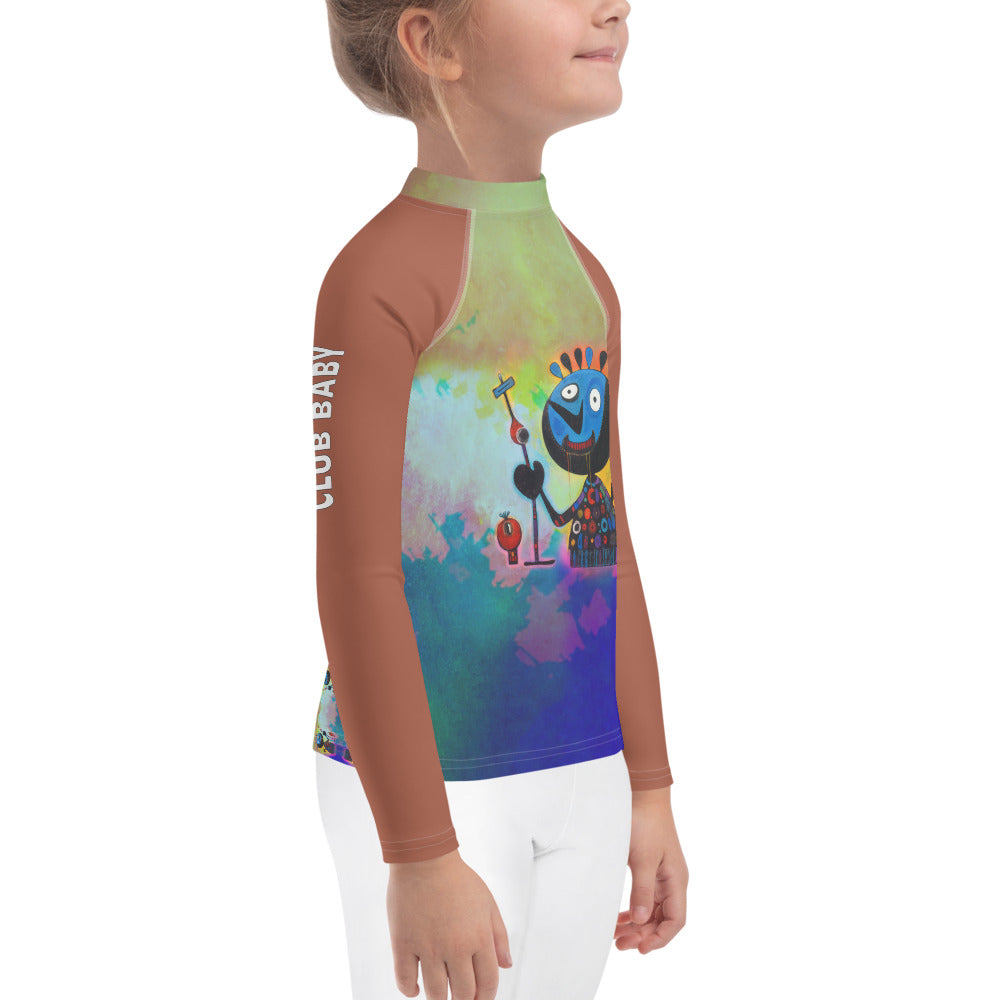 Tiny Tiger Jungle Themed Rash Guard