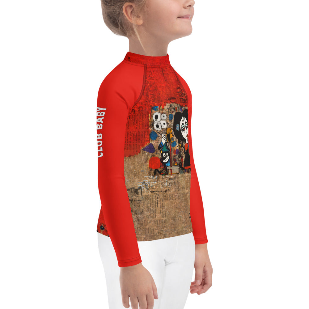 Playful Pup Parade Kids' Rash Guard