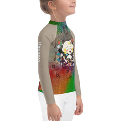 Bubbly Bear Bounce Kids' Rash Guard