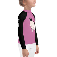 Kitty’s Kite Flying By The Sea Kids Rash Guard