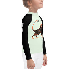 Whiskered Wave Rider Kids Rash Guard