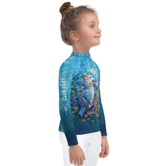 Comfortable fit Floral Kirigami Rash Guard for children