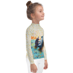 Kids' Mystic Mandala Rash Guard for sun protection