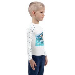 Protective sun-safe rash guard for kids