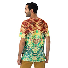 Energetic surfer wearing Surf's Up T-Shirt, embodying the spirit of the surf culture.