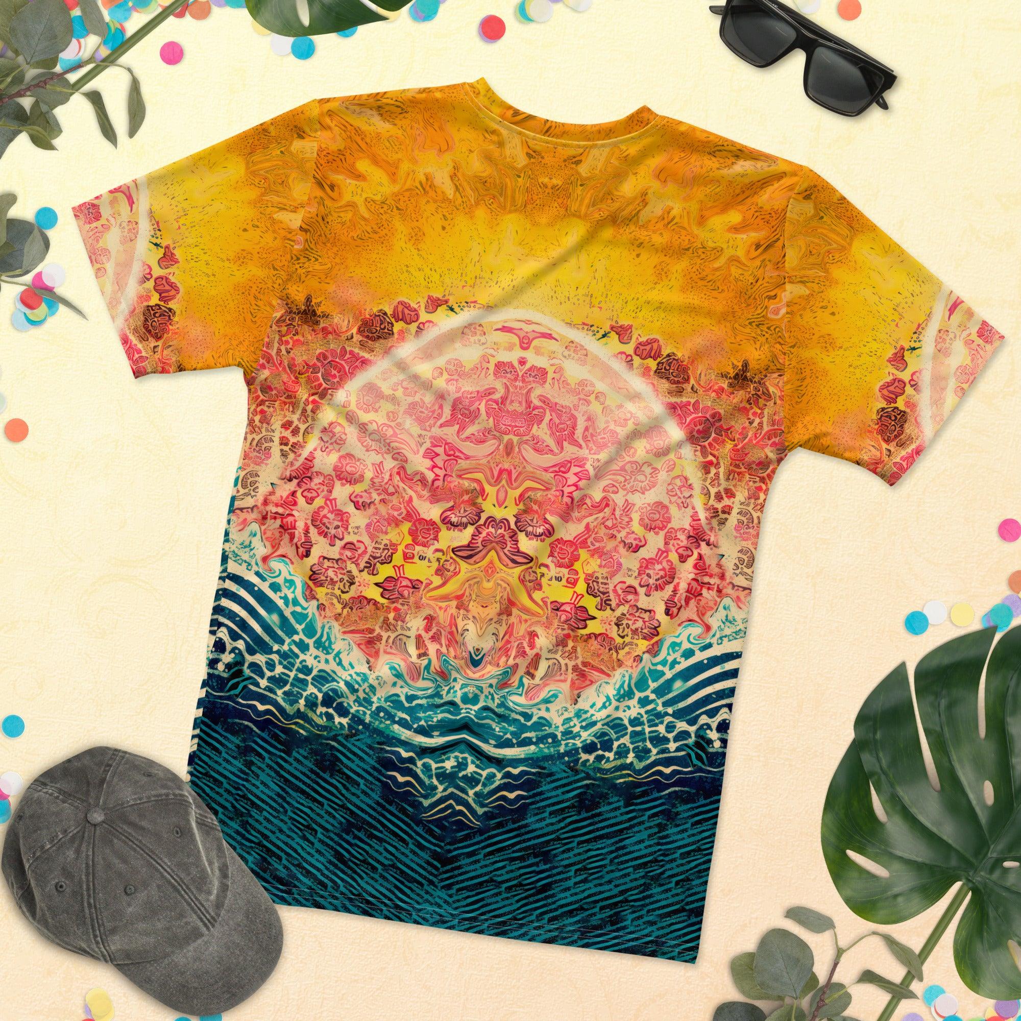 Close-up of the Surfer's Paradise Crew Neck Tee, a symbol of surf culture and beachside adventures.