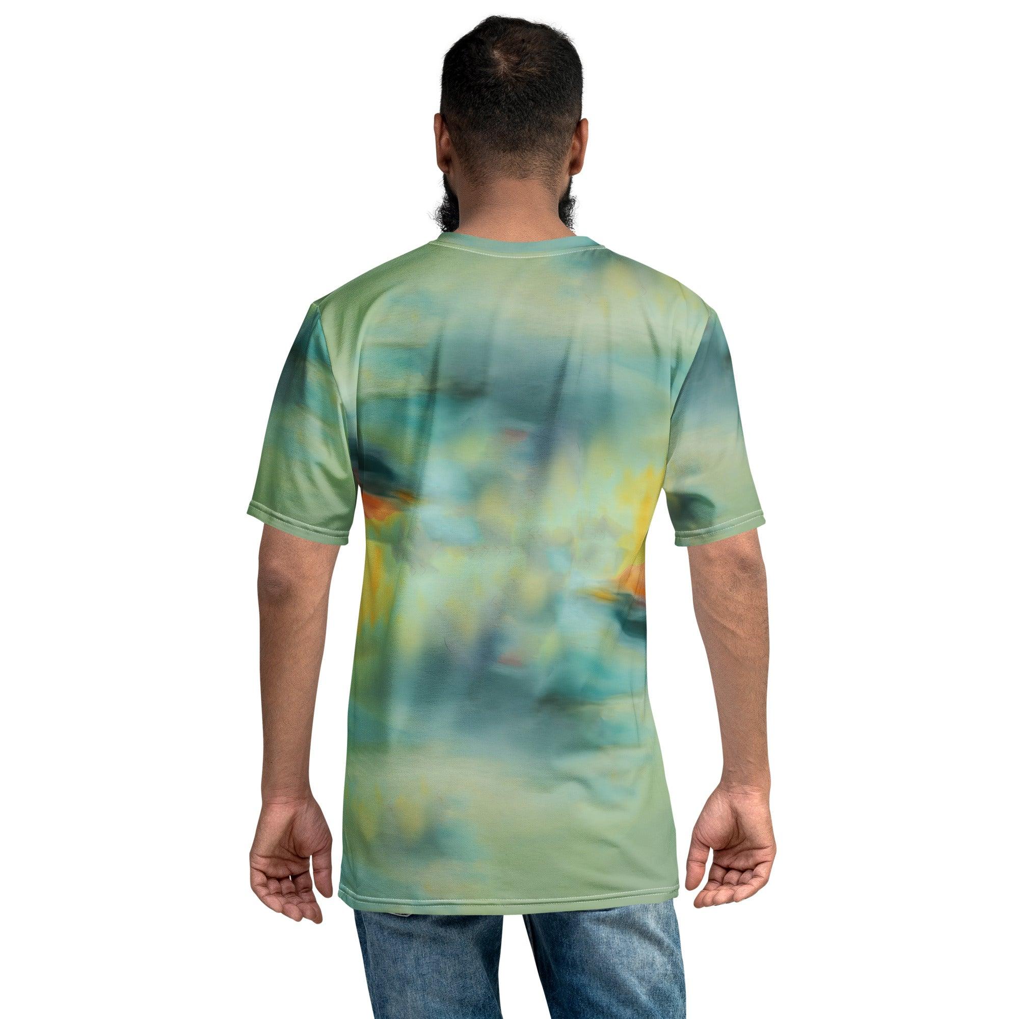 Men's Ghostly All Over Print Crew Neck Tee Hauntingly Stylish - Beyond T-shirts