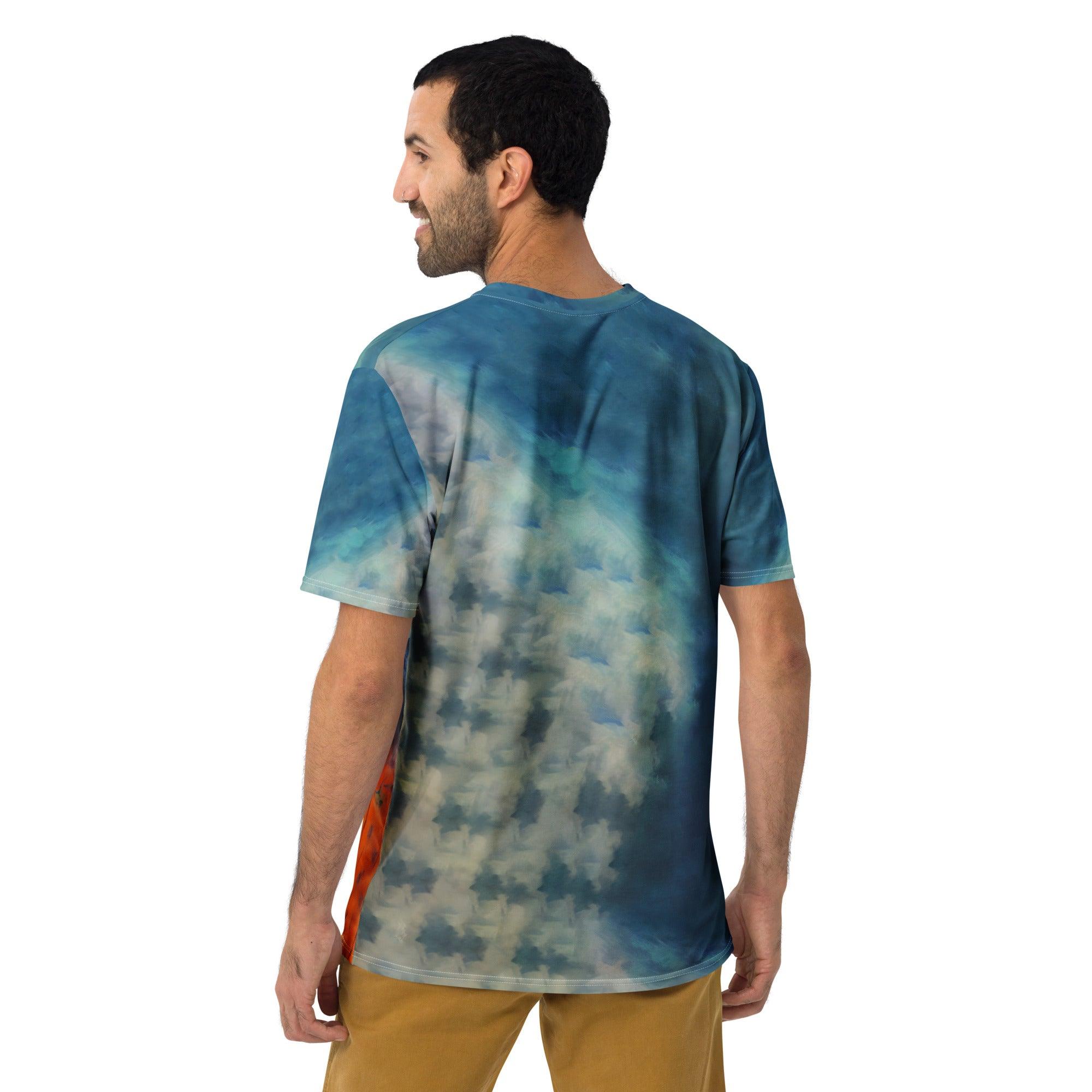 Men's Spectral Shadows All-Over Print Crew Neck Tee Embrace The Unknown - Beyond T-shirts