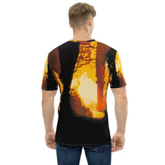 Symphonic Soundwaves Men's Crew Neck T-Shirt - Music Lover's Delight - Beyond T-shirts