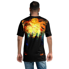 Halloween Moonlit Cemetery Men's Tee - Beyond T-shirts